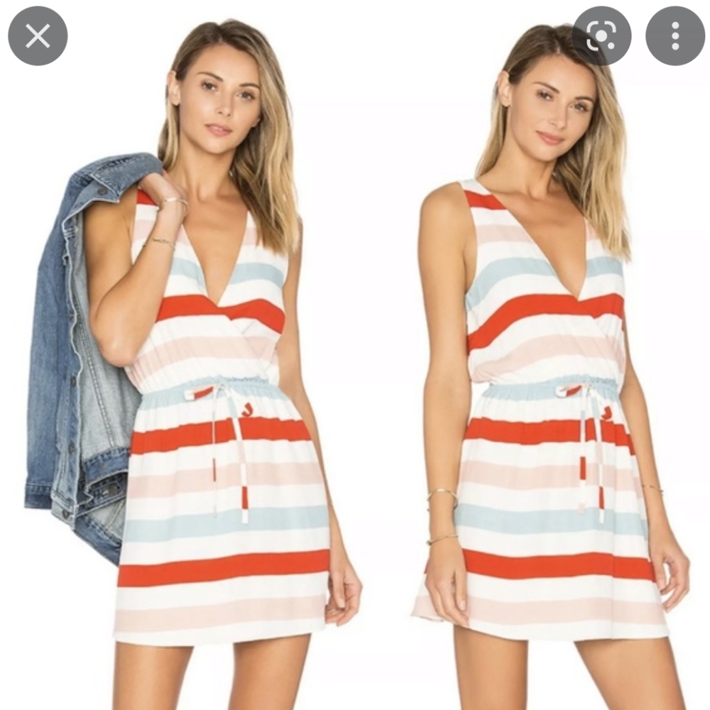 Lovers + Friends Revolve Dreamland Dress in Bold Stripe Size XS